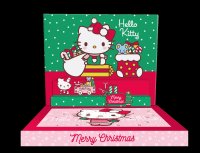 Hello Kitty Adventskalender Tischkalender 3D Popup mit Schokokugeln